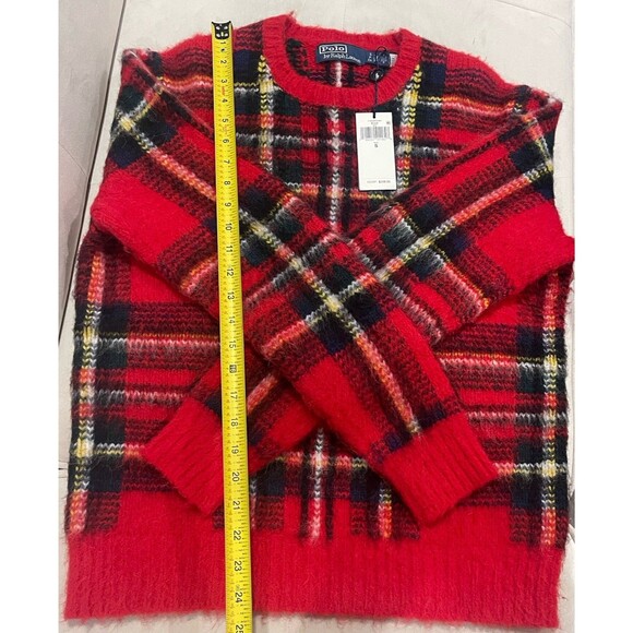 Polo Ralph Lauren Men's Plaid Wool-Blend Sweater Red SZ. S NWT$398 - Picture 14 of 14
